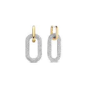 Ti Sento Milano Two-Tone Drop Earrings Gemstone Earrings 7844ZY