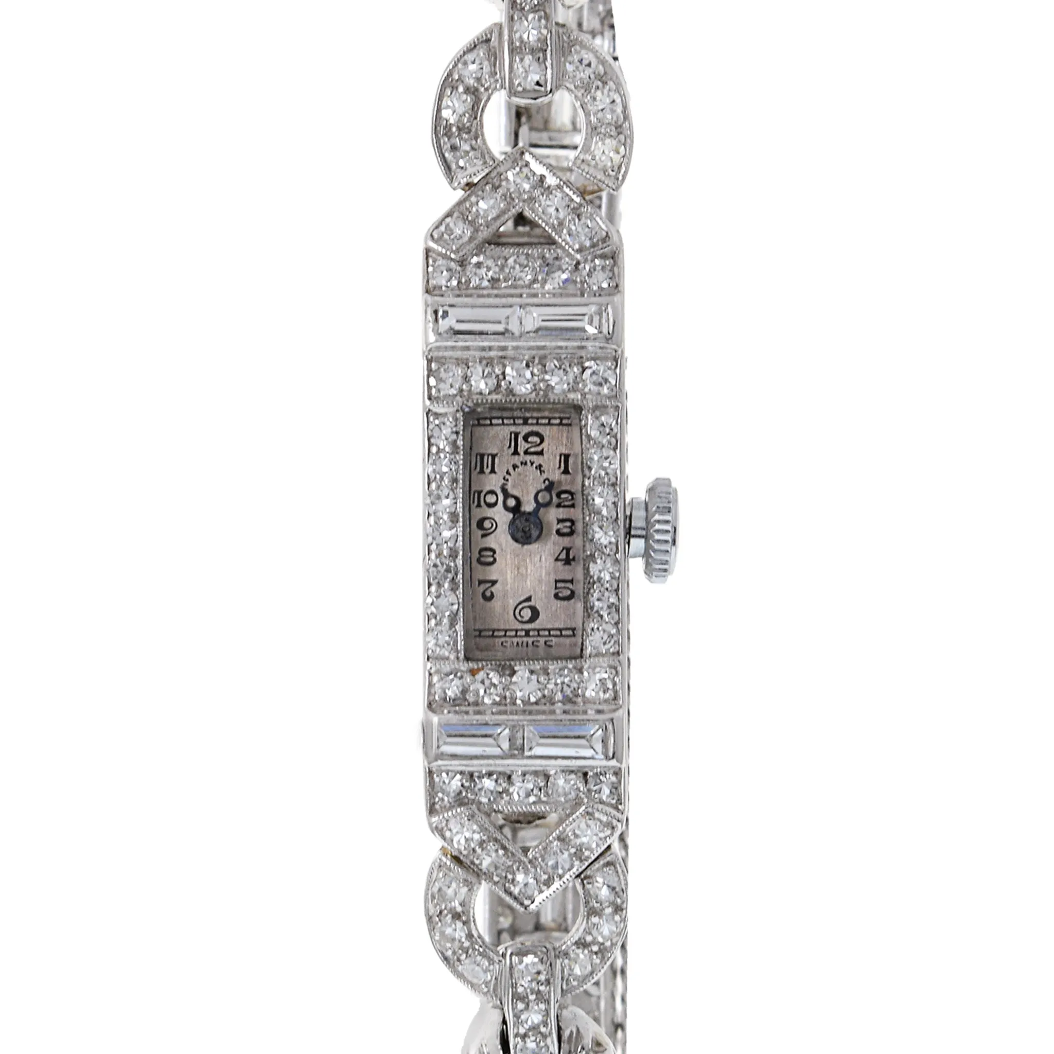 Tiffany & Co. Platinum and Diamond Cocktail Watch