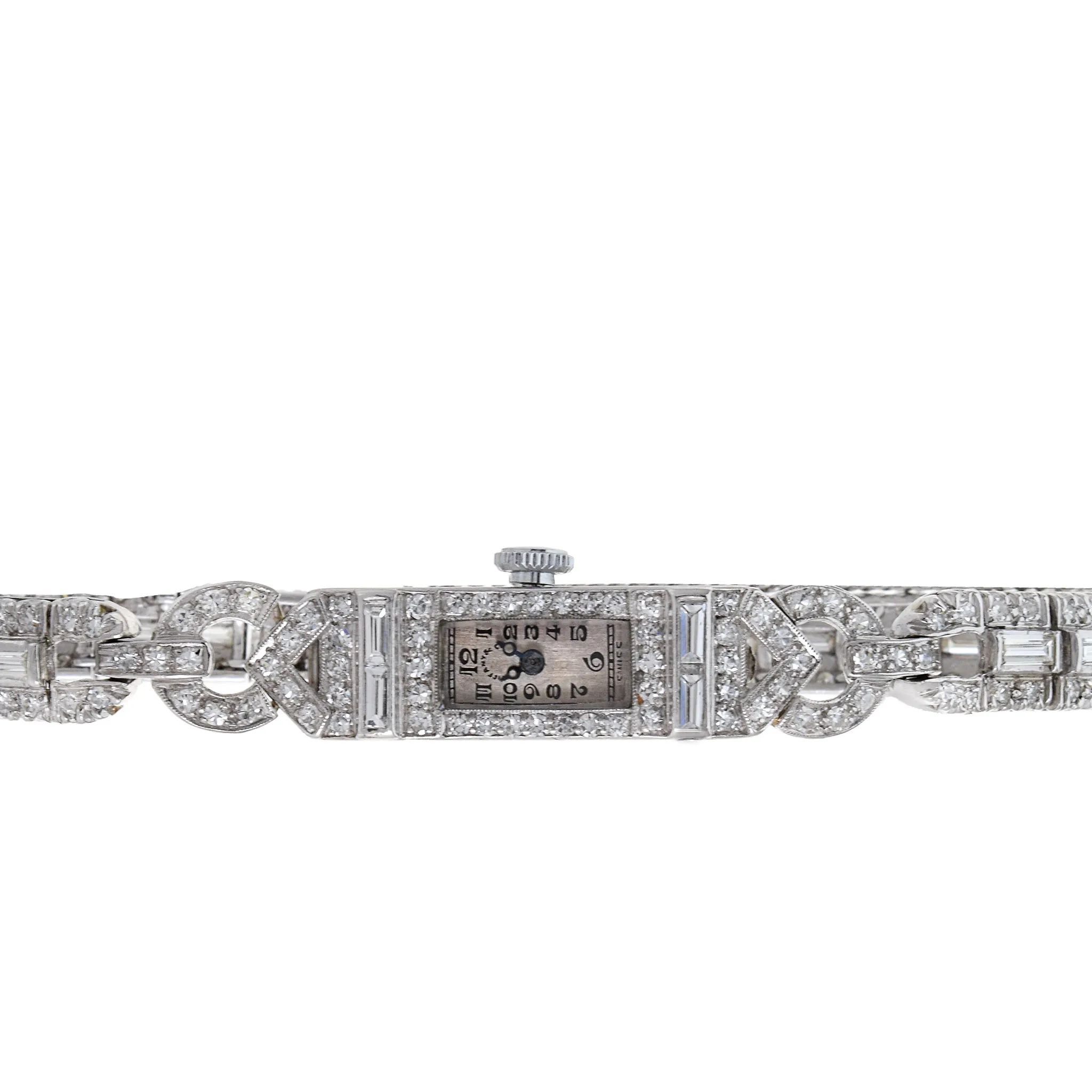 Tiffany & Co. Platinum and Diamond Cocktail Watch