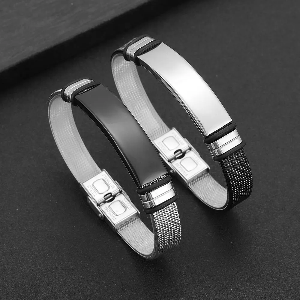 Titanium Bracelet for Men: Stylish Cross-Border Men's Bracelet by Planderful