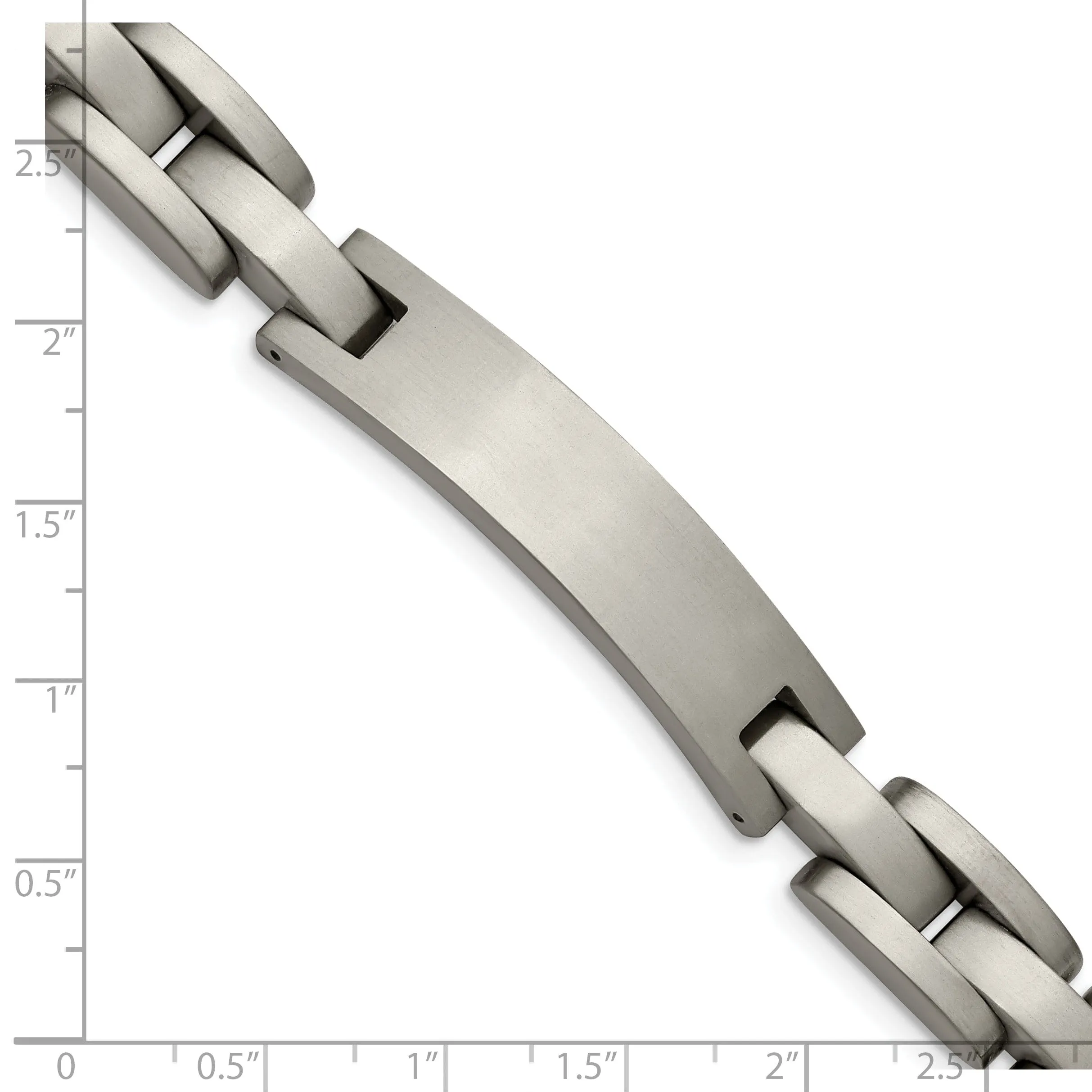 Titanium Brushed I.D Hypoallergenic Bracelet