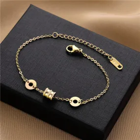 Titanium Steel 18K Gold Small Waist Bracelet Bracelet