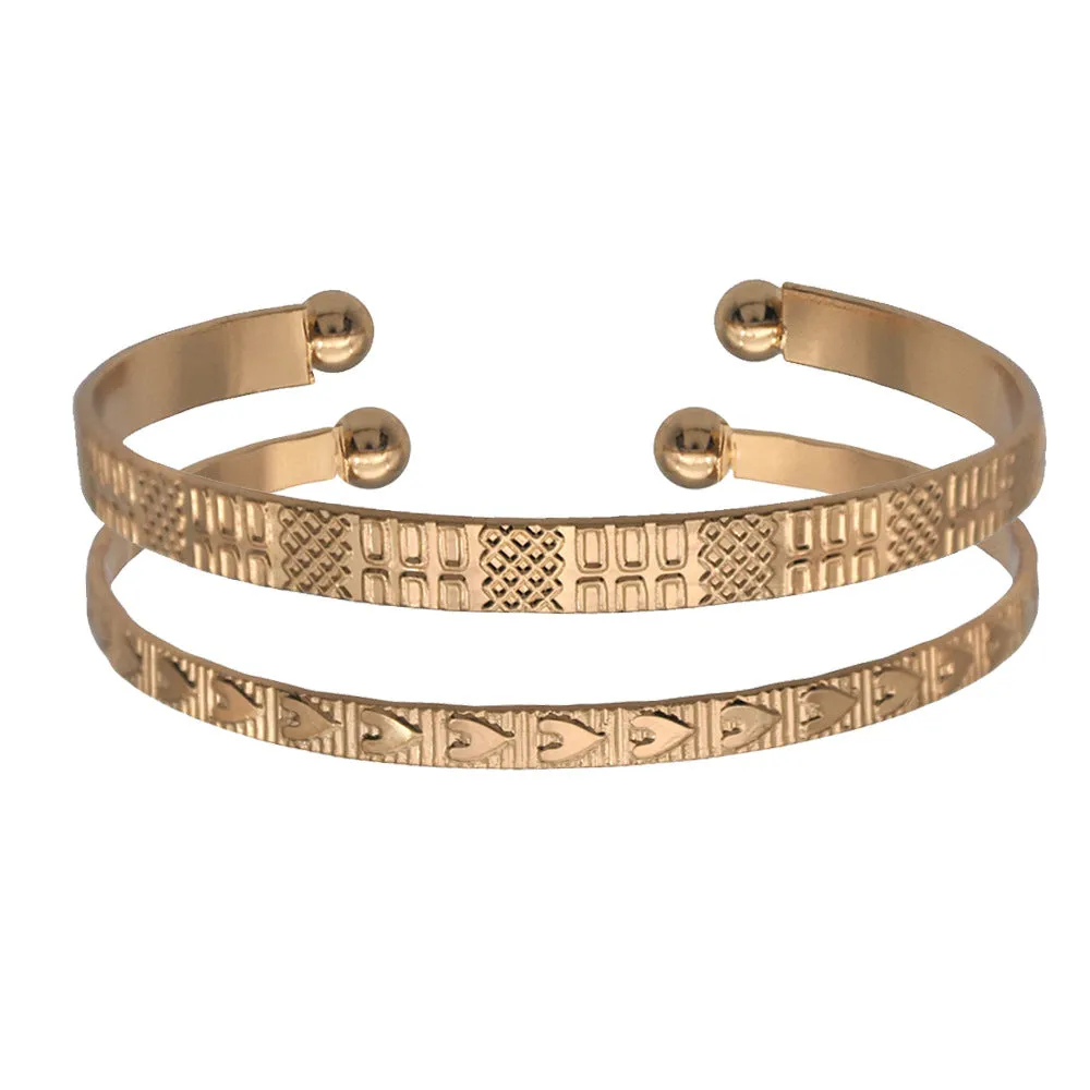 titanium steel gold bracelet