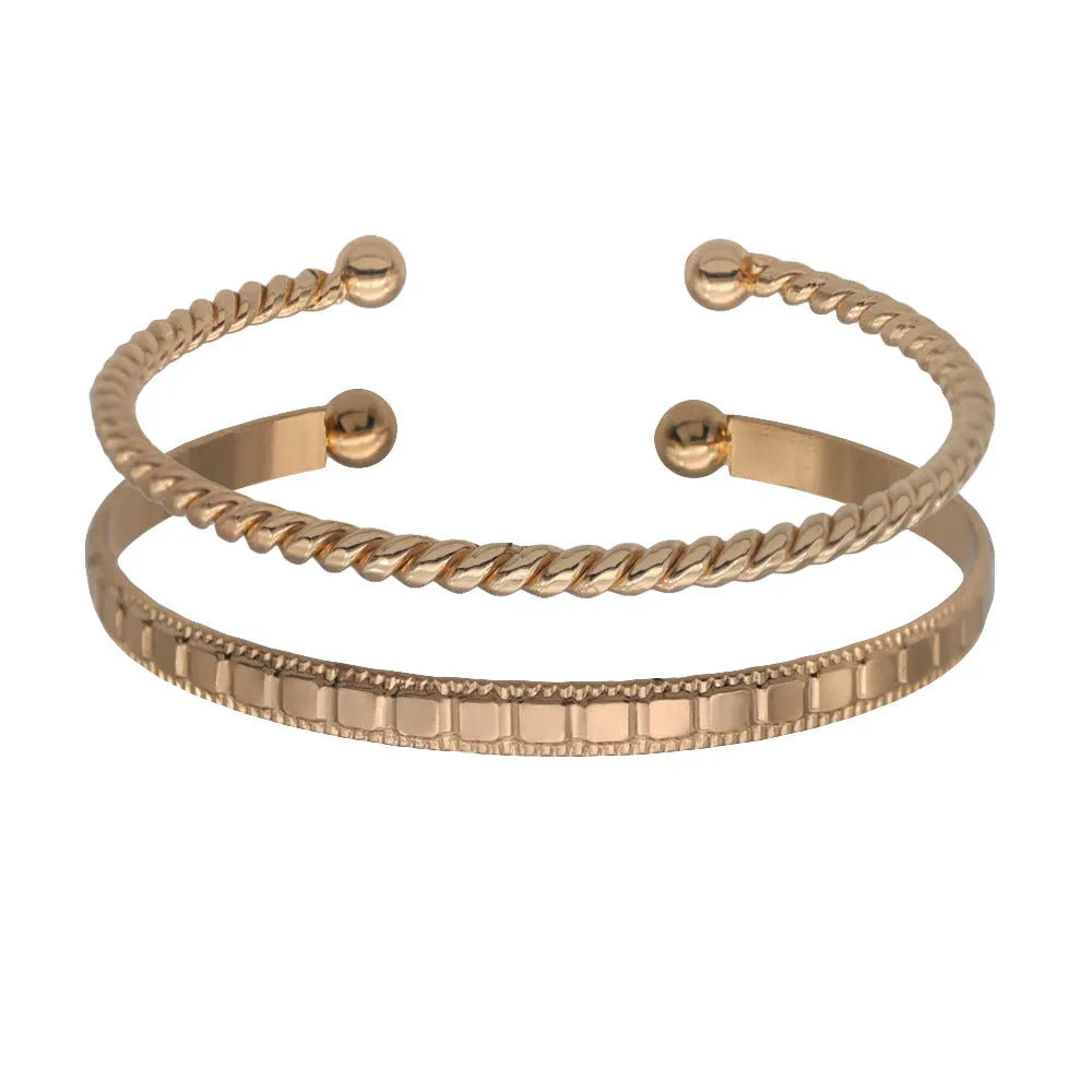 titanium steel gold bracelet