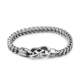 Titanium Steel Simple Men's Bracelet - Fashionable Stainless Steel Jewelry