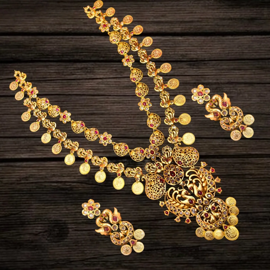 Uncut Diamond Kasu Mala By Asp Fashion Jewellery