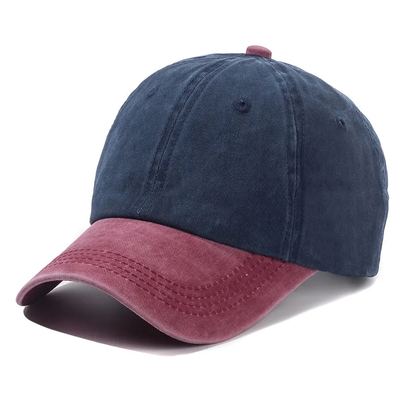 Unisex Cap Plain Color Washed Cotton Baseball Cap Men & Women Casual Adjustable Outdoor Trucker Snapback Hats Dropshipping