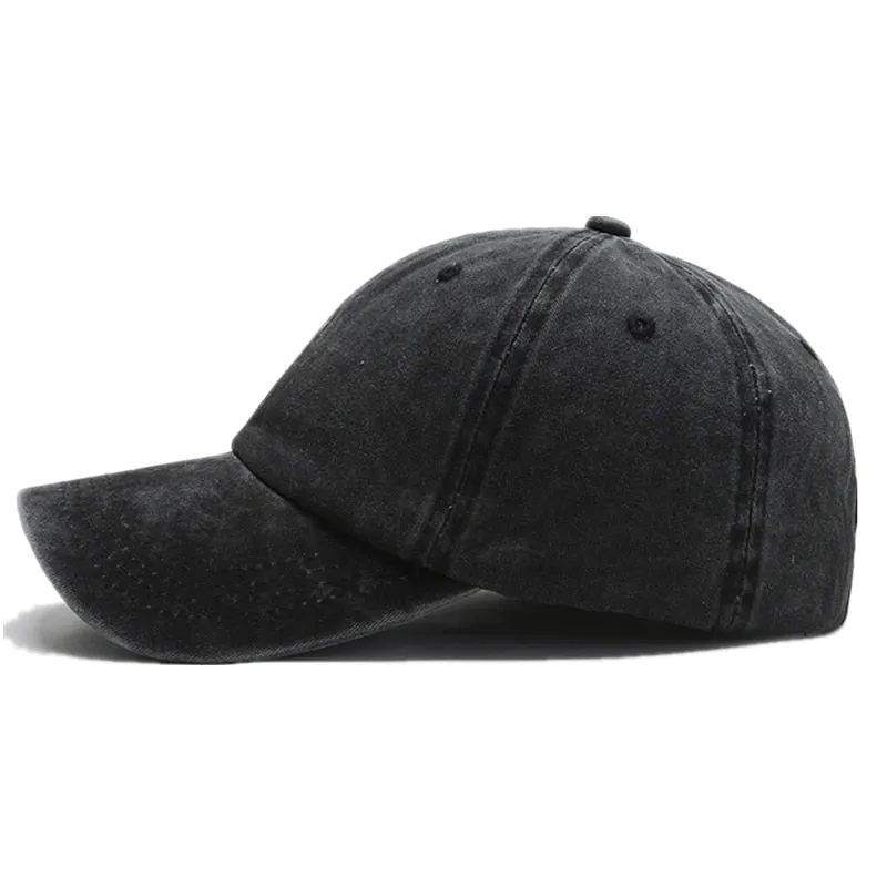 Unisex Cap Plain Color Washed Cotton Baseball Cap Men & Women Casual Adjustable Outdoor Trucker Snapback Hats Dropshipping