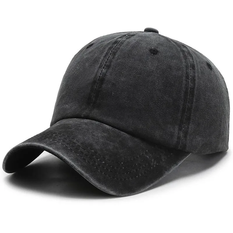 Unisex Cap Plain Color Washed Cotton Baseball Cap Men & Women Casual Adjustable Outdoor Trucker Snapback Hats Dropshipping