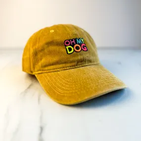 Unisex Embroidered OHMYDOG Cap | Mustard