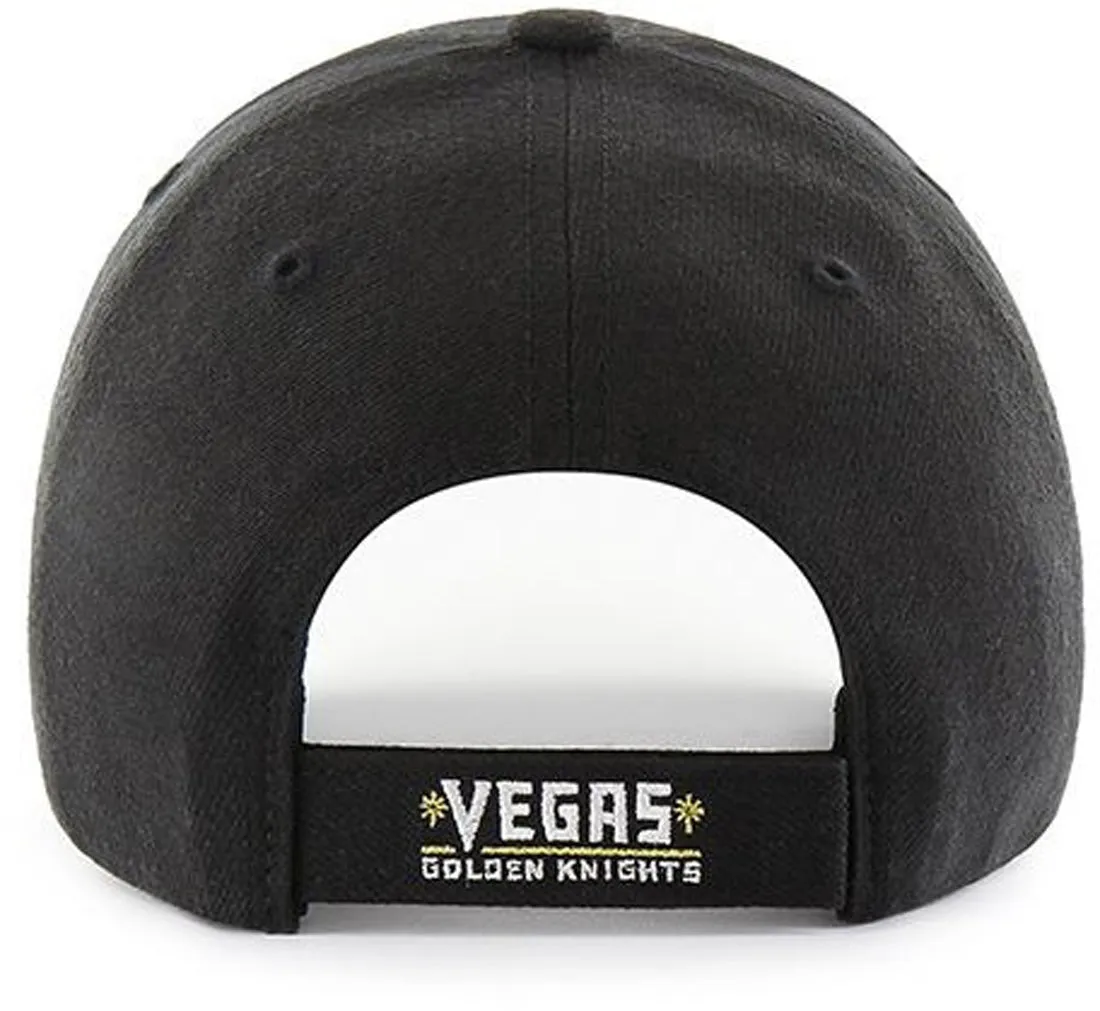 Vegas Golden Knights 47 Brand MVP Adjustable Black NHL Cap