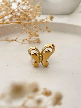 Vintage Gold Butterfly Ring