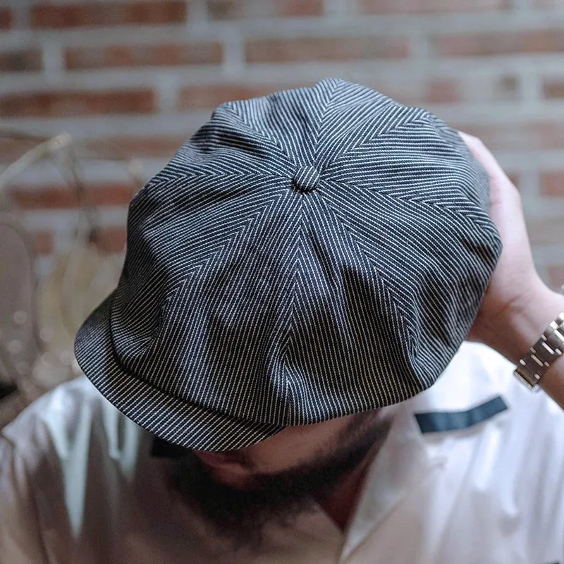 Vintage Wool Blend Newsboy Cap for Men