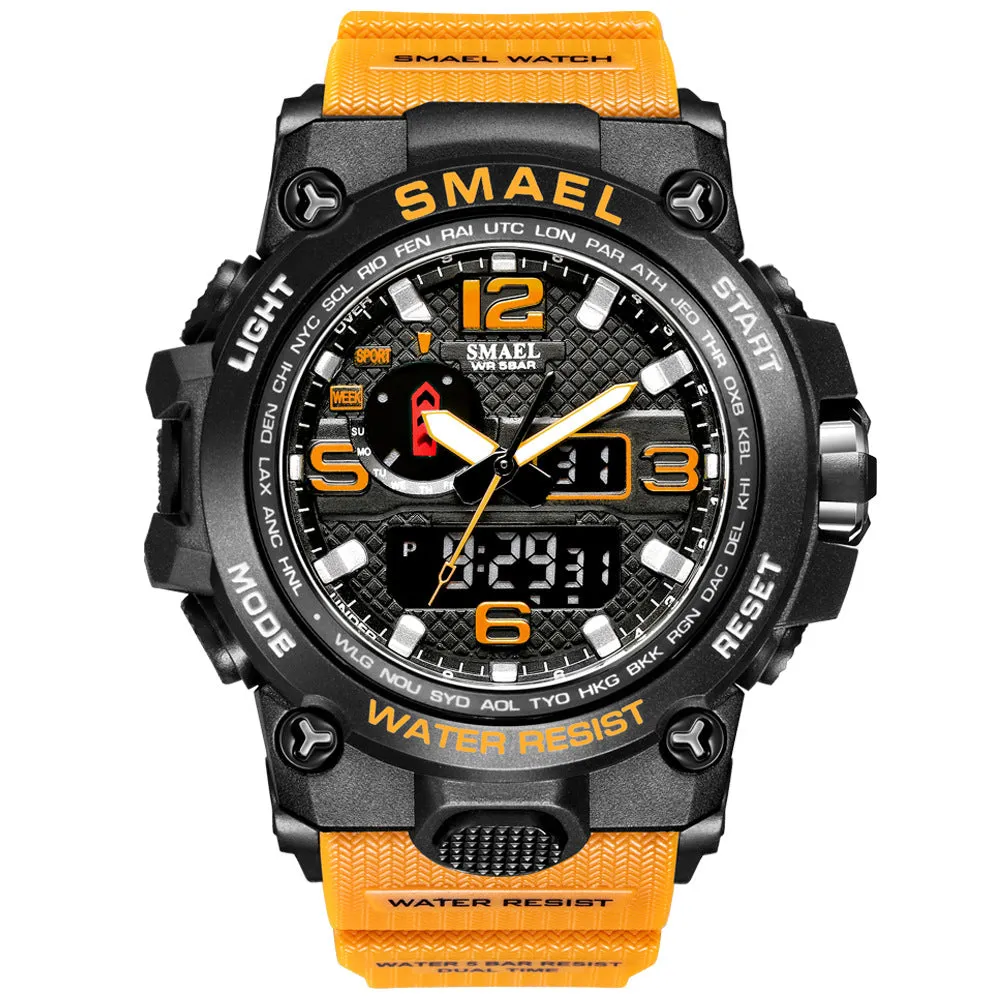 Warwolf 2 Special Forces Luminous Multi-Functional Waterproof Double Display Men Middle School Student Sports Outdoor Large Dial Watch Men