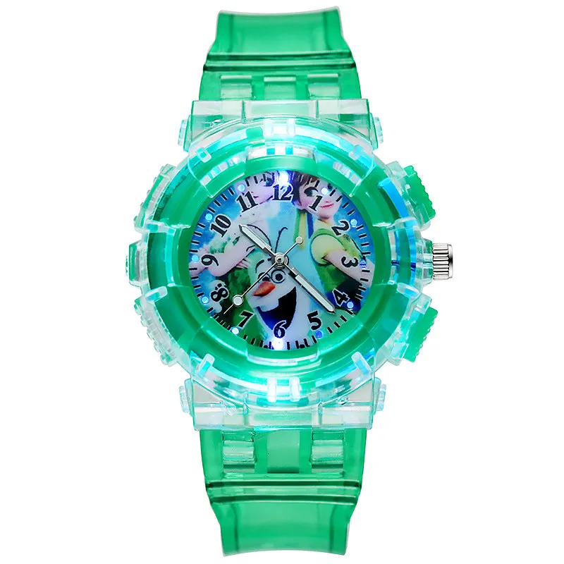 Watch Frozen Trendy Luminous Girls' Watch Student Children