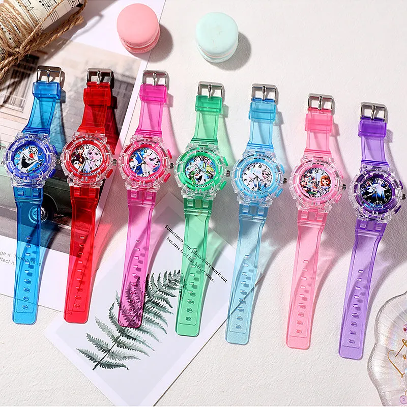 Watch Frozen Trendy Luminous Girls' Watch Student Children