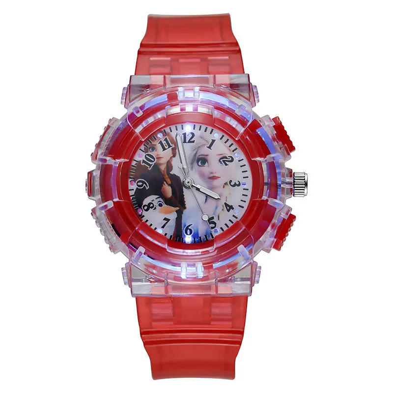 Watch Frozen Trendy Luminous Girls' Watch Student Children