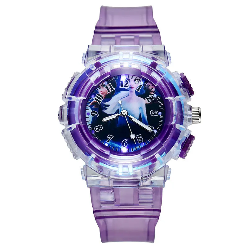 Watch Frozen Trendy Luminous Girls' Watch Student Children