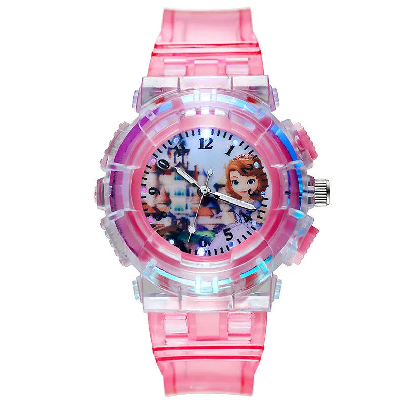 Watch Frozen Trendy Luminous Girls' Watch Student Children