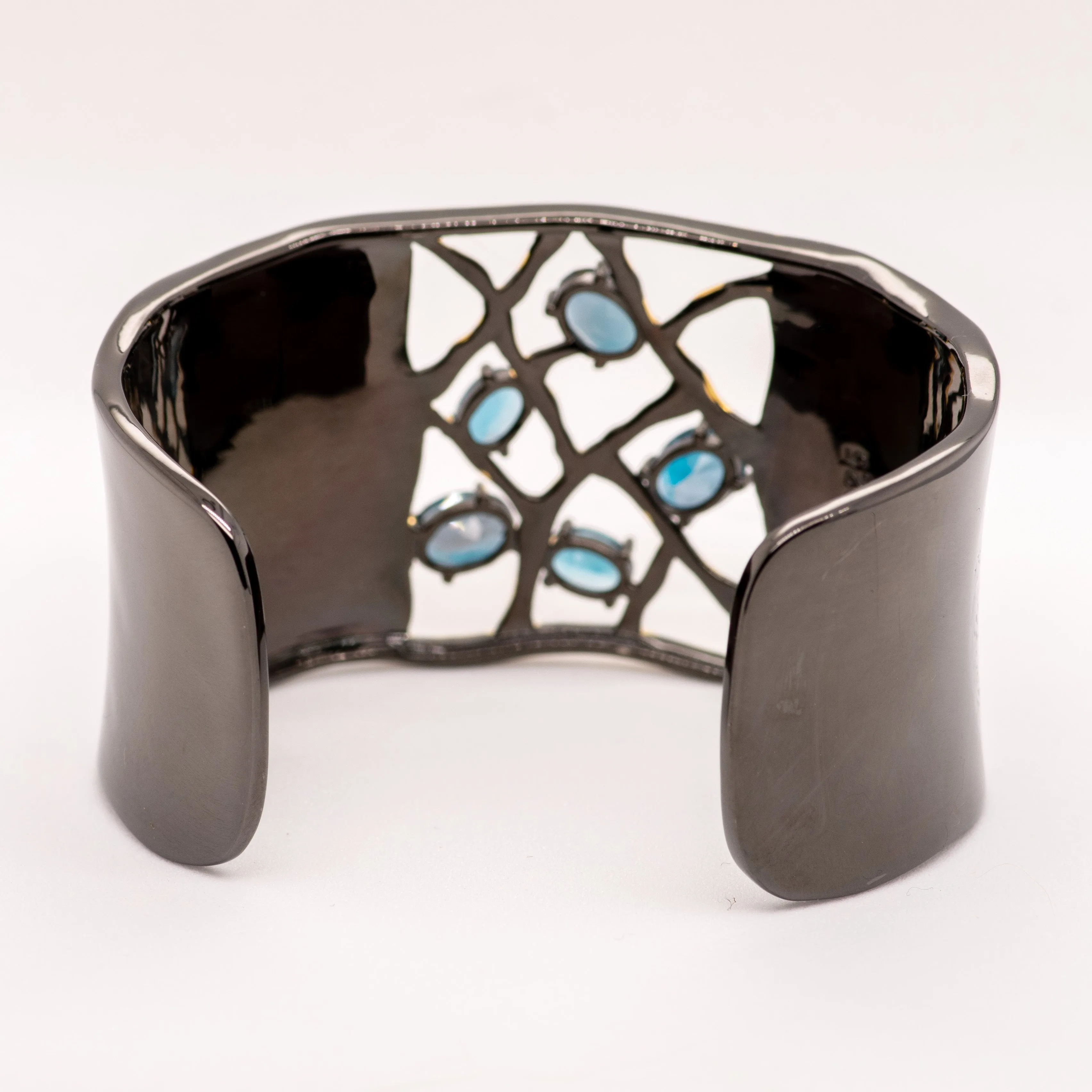 Wisteria II London Blue Topaz Bracelet in Sterling Silver