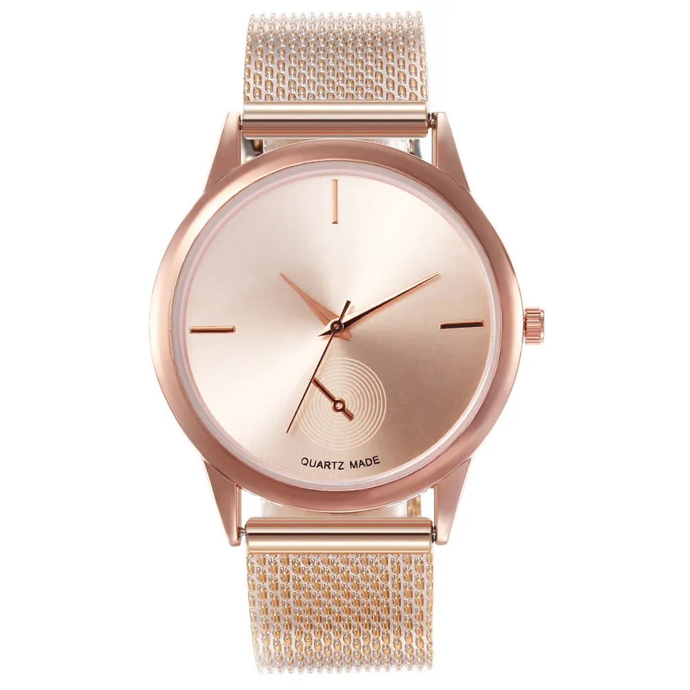 Women's Korean-Style Exquisite Creative Plastic Mesh Quartz Watch