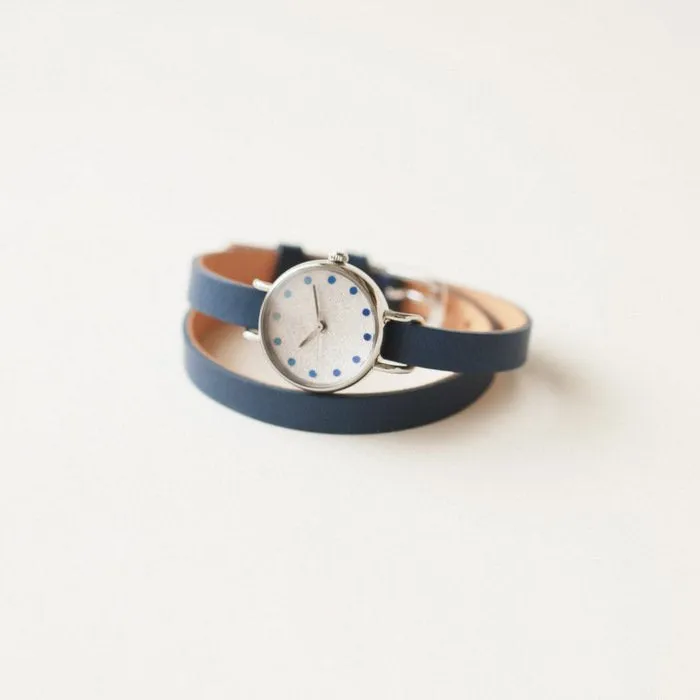 Women's Wristwatch - Azure Color, Japanese handmade wrist watch