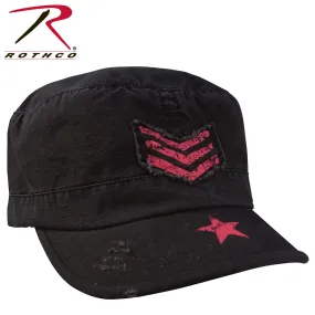 [Y.E.S] Rothco Women's Vintage Stripes & Stars Adjustable Fatigue Cap