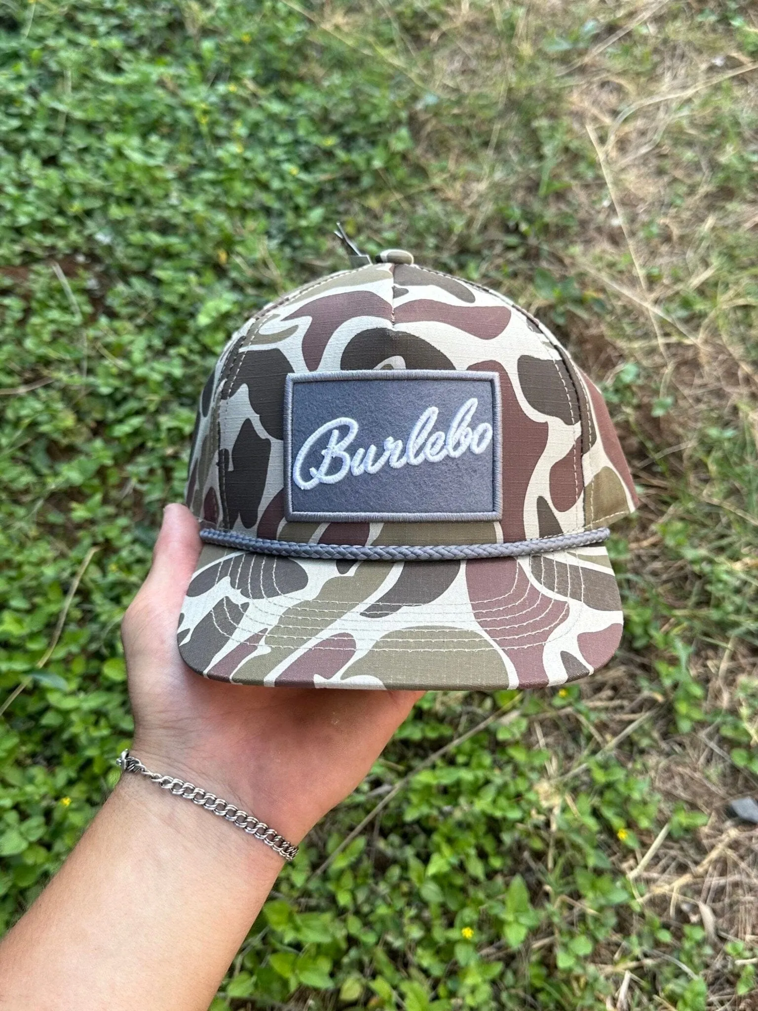 Youth Cap - BURLEBO Grey Patch - Camo