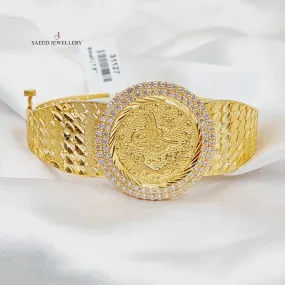 Zircon Studded Rashadi Bangle Bracelet