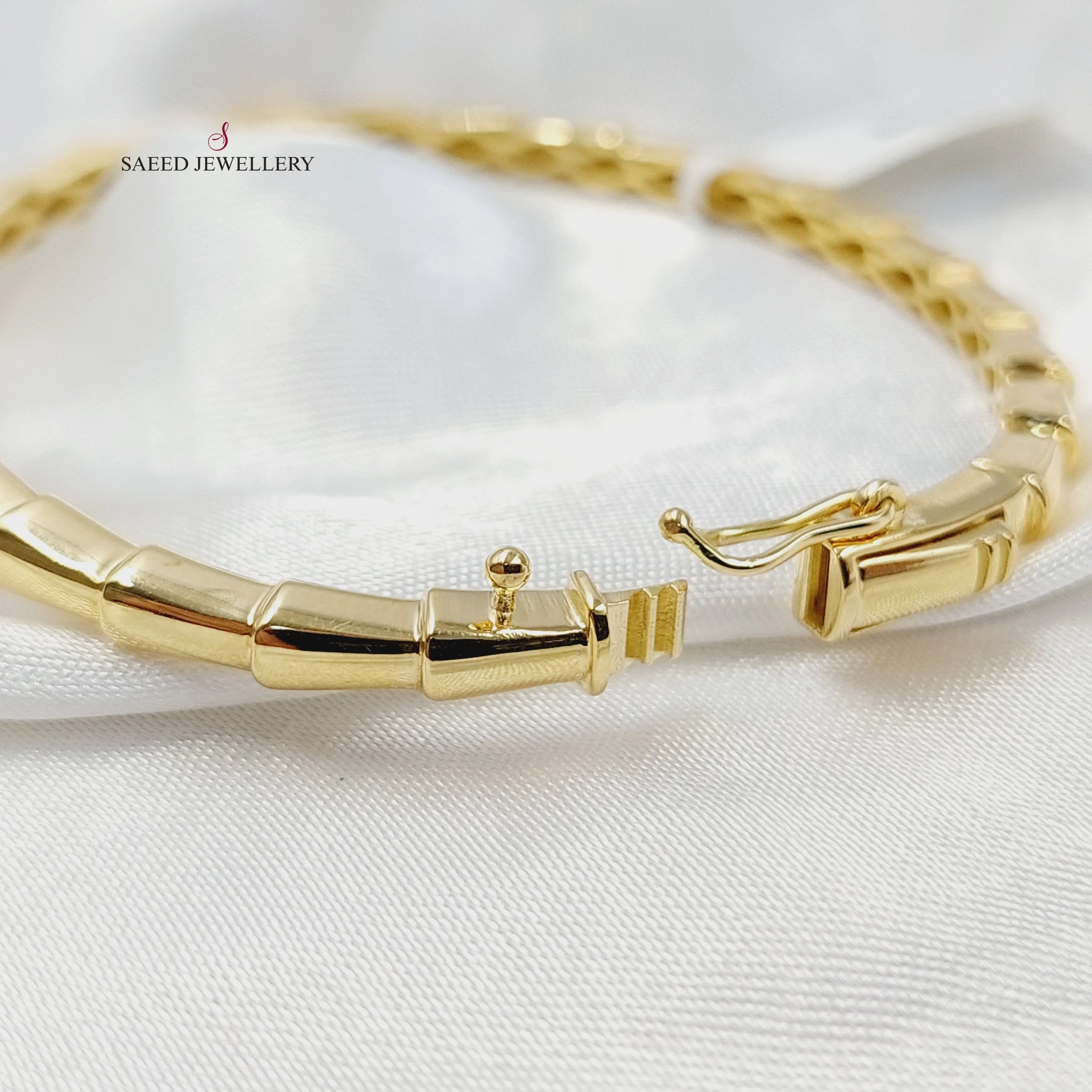 Zircon Studded Snake Bangle Bracelet