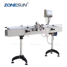 ZS-CB100P Automation Chain Flat Conveying Machine Conveyor Belt For Filling Machine Production System